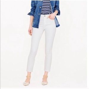 J. Crew LookOut Skinny white jeans. Mint condition